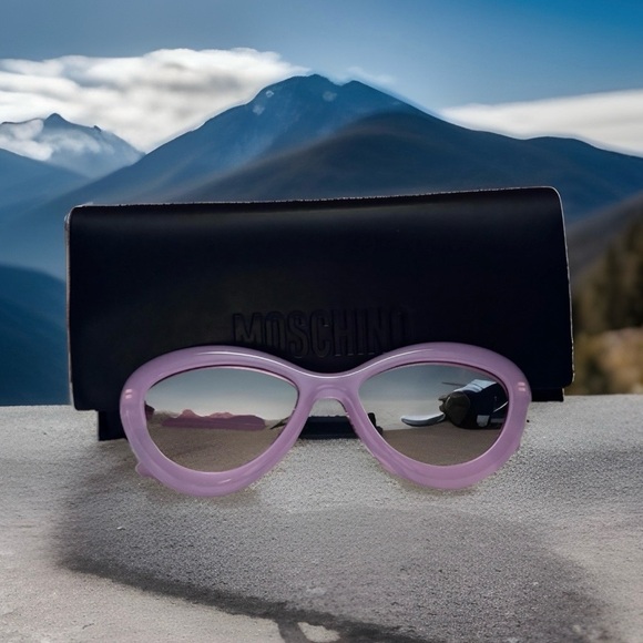 Moschino Accessories - Moschino NWOT Mos 163/S Pink Sunnies Brown Gradient Lens with Black Case/Cloth